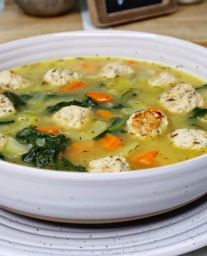 Fall Chicken Meatball Minestrone