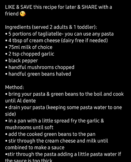 Garlic and mushroom tagliatelle