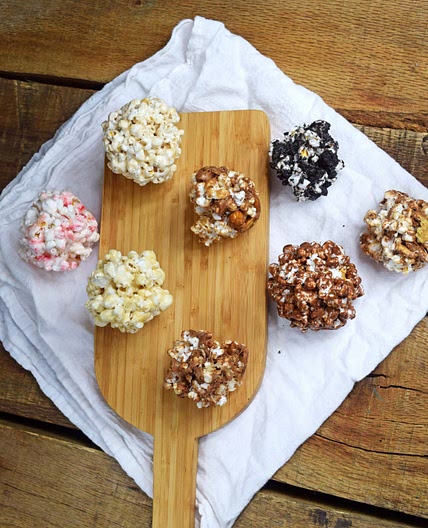 Festive Popcorn Balls — 8 Different Flavors!