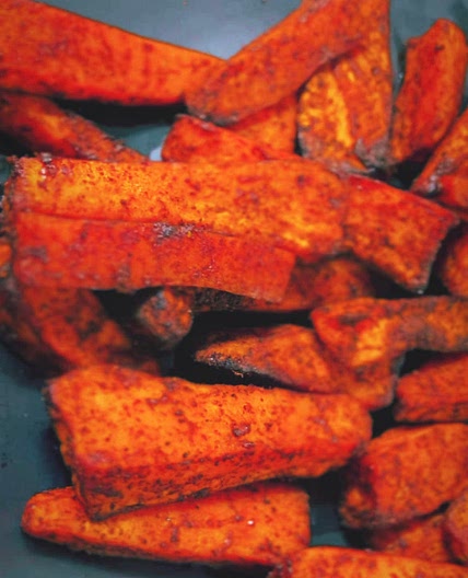 Air Fryer Spicy Sweet Potato Fries 