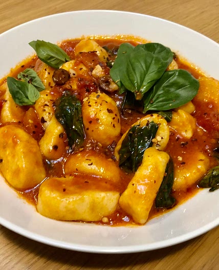 56. Ricotta Gnocchi alla Puttanesca 