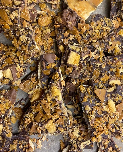 Chocolate Cracker Toffee
