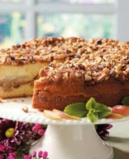 Walnut Pear Coffee Cake