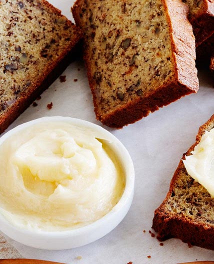 Momma Callie's Banana Nut Bread  with Honey Butter