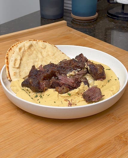 Air Fryer ‘Slow Cooked’ Short Rib Hummus