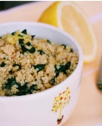 Quinoa Egg Spinach Salad