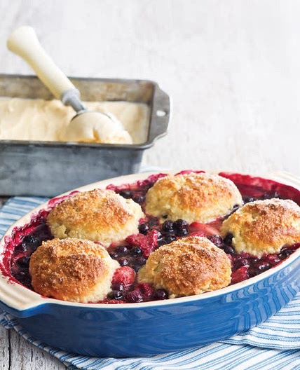 Triple Berry Cobbler