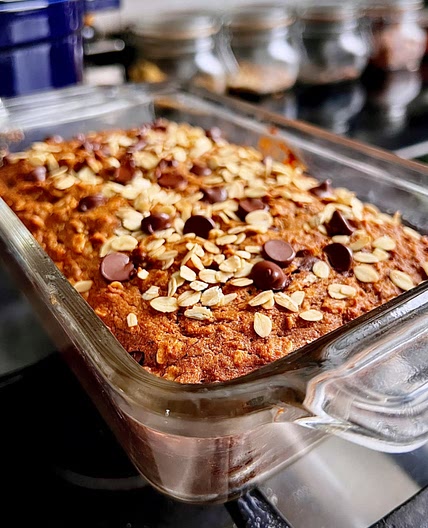 Chocolate banana oat bread 