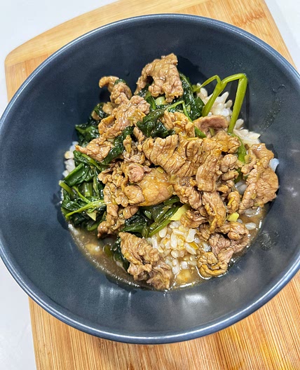 Lemongrass Steak and Watercress in Gravy — Angiela Eats - Quick, Easy, & Delicious Recipes