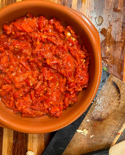 Roasted Red pepper salad