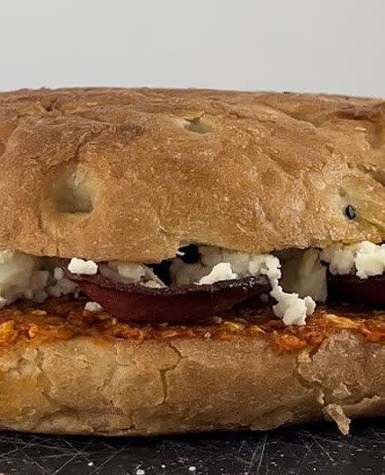 Sucuk Ajvar Fladenbrot Sandwich