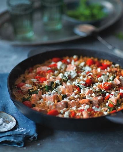 Salmon Orzo