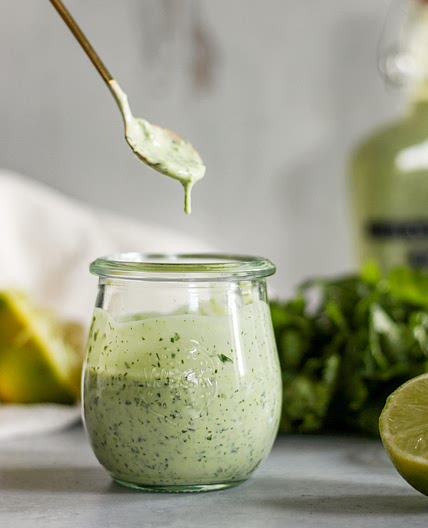 The Best Cilantro Lime Sauce