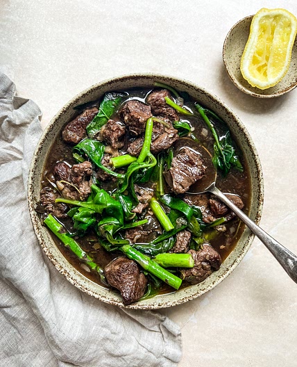 Lamb And Warrigal Greens Stew