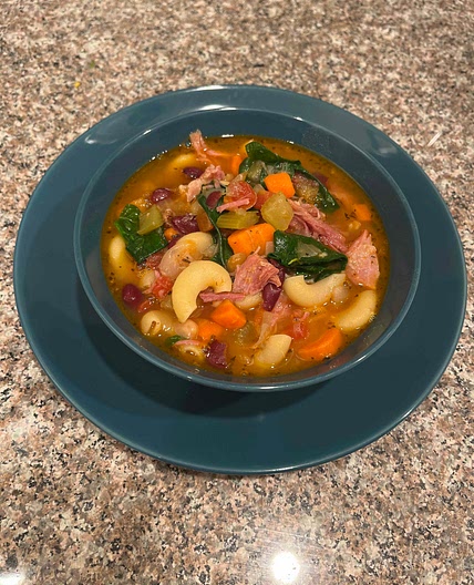 ChatGPT Minestrone with Ham