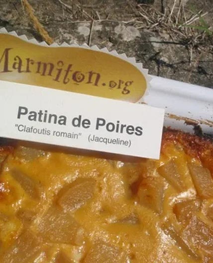 Patina de poires (patina de piris) – dessert  de cuisine antique  romaine