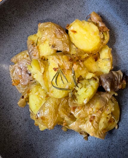 Garlic Smashed Potatoes 