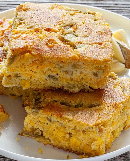 Green Chile Cheese Cornbread