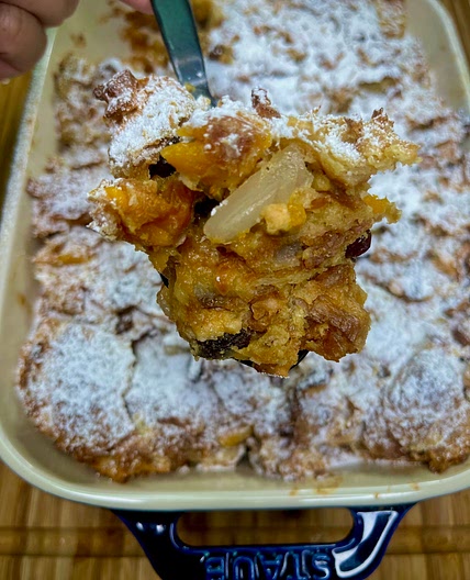 Fruit Cake Bread Pudding 