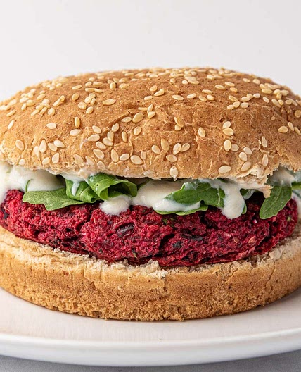 Beetroot Lentil Burgers