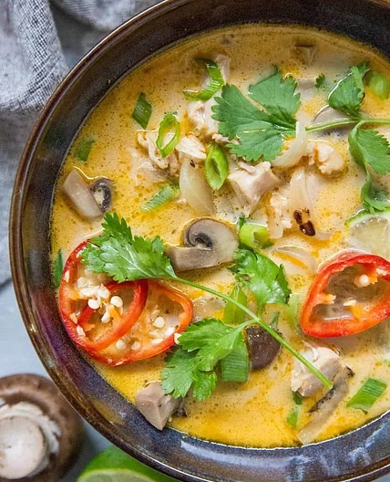 Tom Kha Gai (Thai Coconut Chicken Soup)