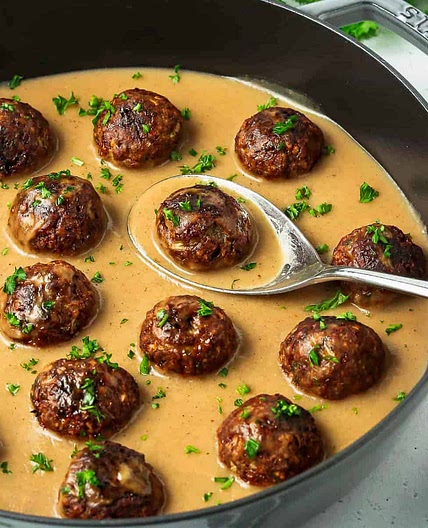 Swedish tofu balls