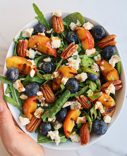 Grilled Peach Summer Salad