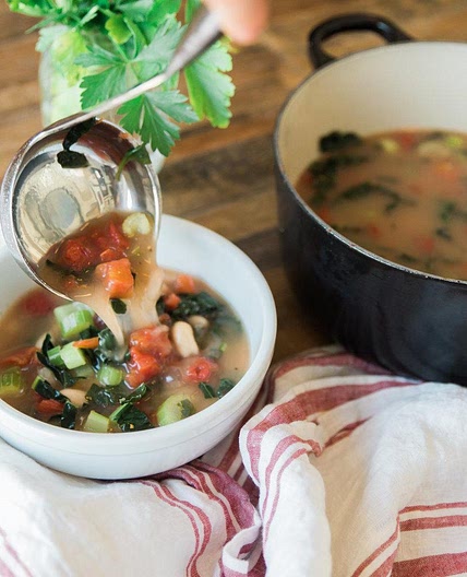 Warm Tuscan Kale and White Bean Soup Recipe