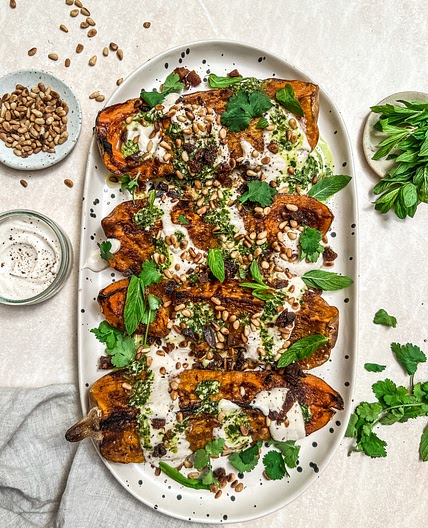 Loaded Butternut With Herbs, Chilli & Apricot