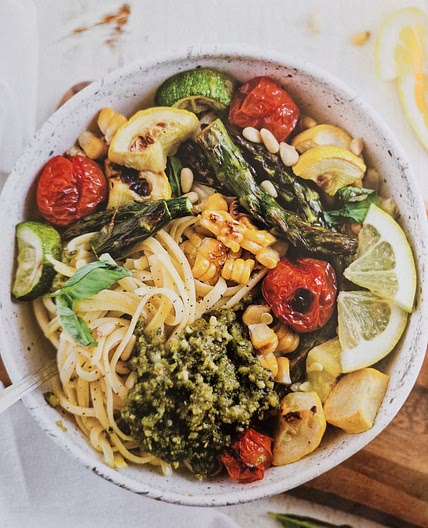 Roasted Summer Veg Pesto Pasta
