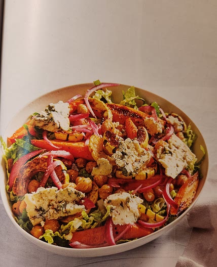 Spiced Chickpea, Carrot, and Delicata Squash Salad