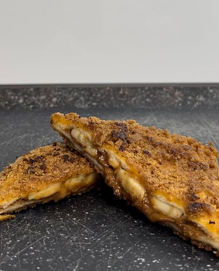 Speculoos french toast sandwich