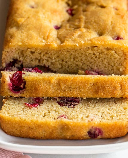 Paleo Almond Flour Cranberry Bread
