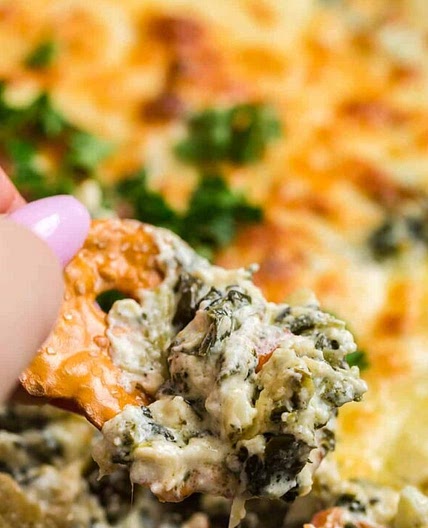 Cheesy Baked Spinach Dip