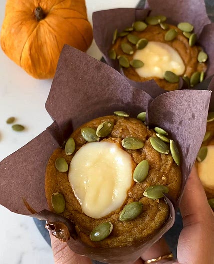 Pumpkin Cream Cheese Muffins