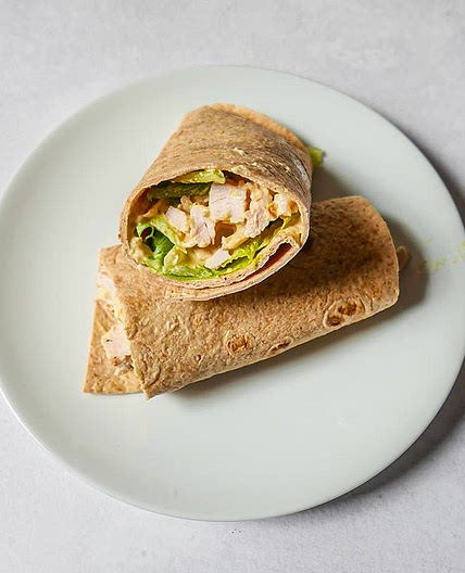 Chicken Caesar salad wrap