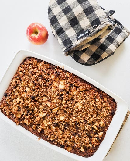 (O,L) Apple Cinnamon Raisin Baked Oatmeal - Seeking Vitality