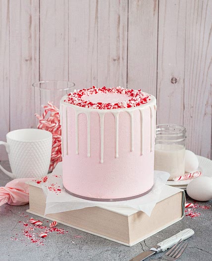Gluten-Free Candy Cane Cake (Dairy-Free)