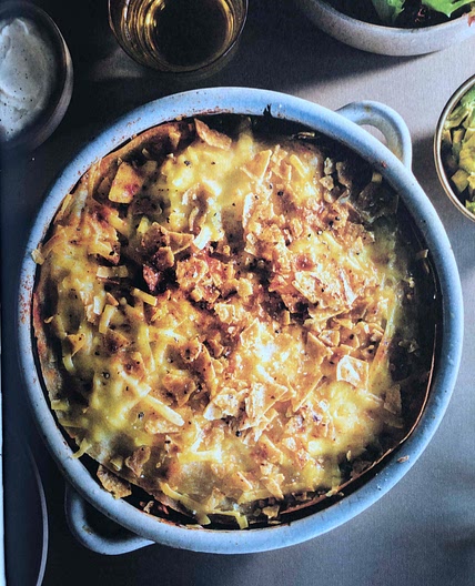 Golden tortilla bake