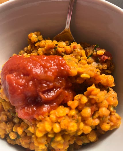 Lentils poridge