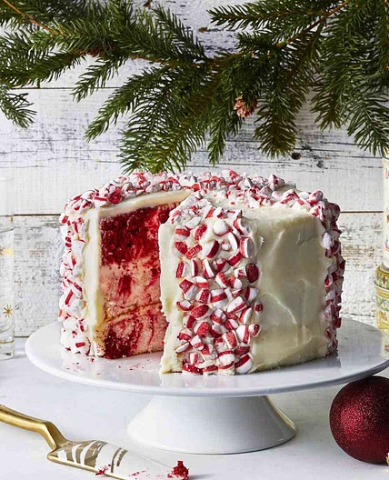 Red Velvet Peppermint Cake
