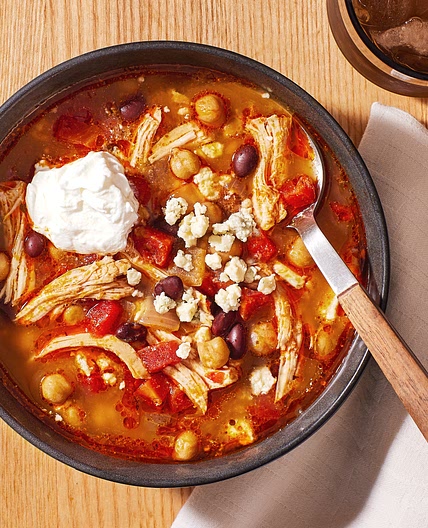 Slow-Cooker Buffalo Chicken Chili