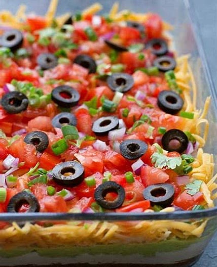 Seven layer dip