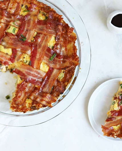 Breakfast Pie With a Hash Brown Crust
