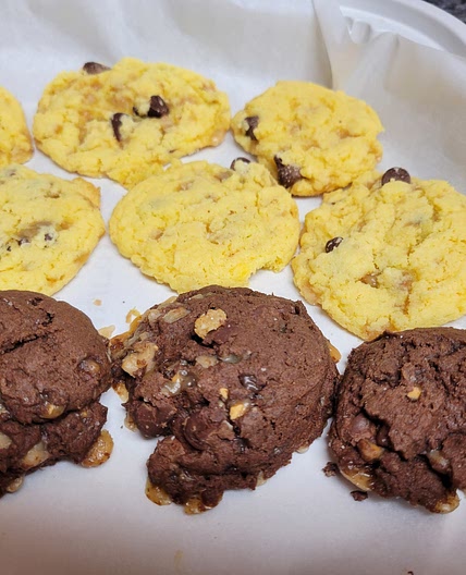 Sea salt toffee crumble cookies copycat