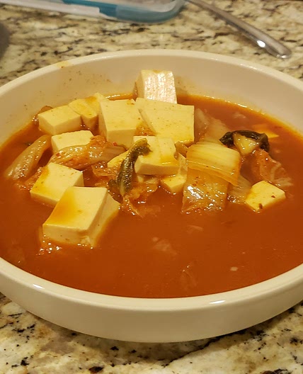 Sondoobu Jjigae (Spicy Tofu Kimchi Stew)
