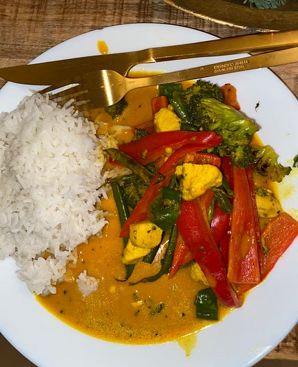 Coconutmilk curry