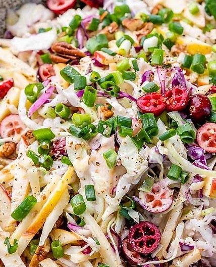 Cranberry Apple Cole Slaw Recipe: A Sweet & Tart Healthy Christmas Side Dish | Salads | 30Seconds Food
