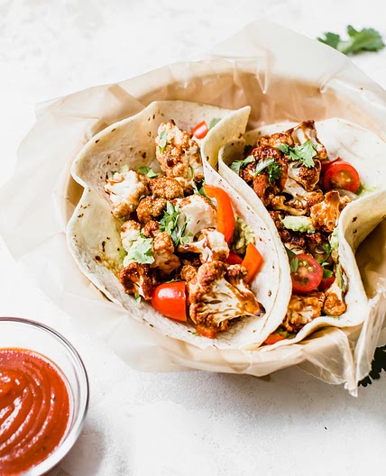 Loaded Vegetarian Barbecue Cauliflower Tacos