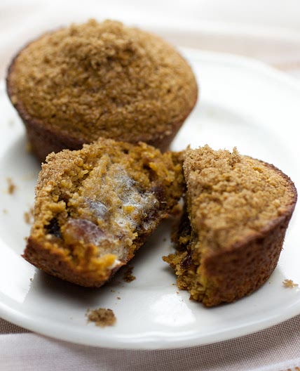 Healthy Caramel Oat Bran Muffins